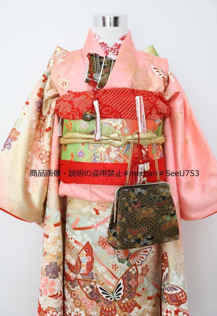 七五三 7歳 正絹 着物 セット 女の子 *b49 E710844